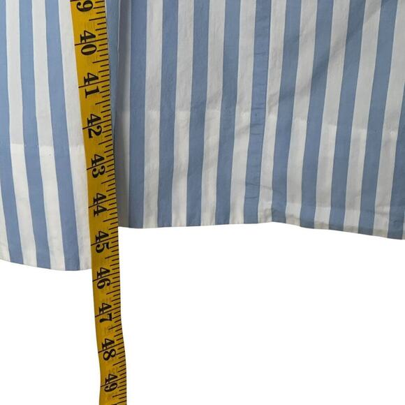 J Crew Harborfront Carol Stripe Button Down Cotton Puff Sleeve MIDI Dress (XL) - Picture 12 of 16